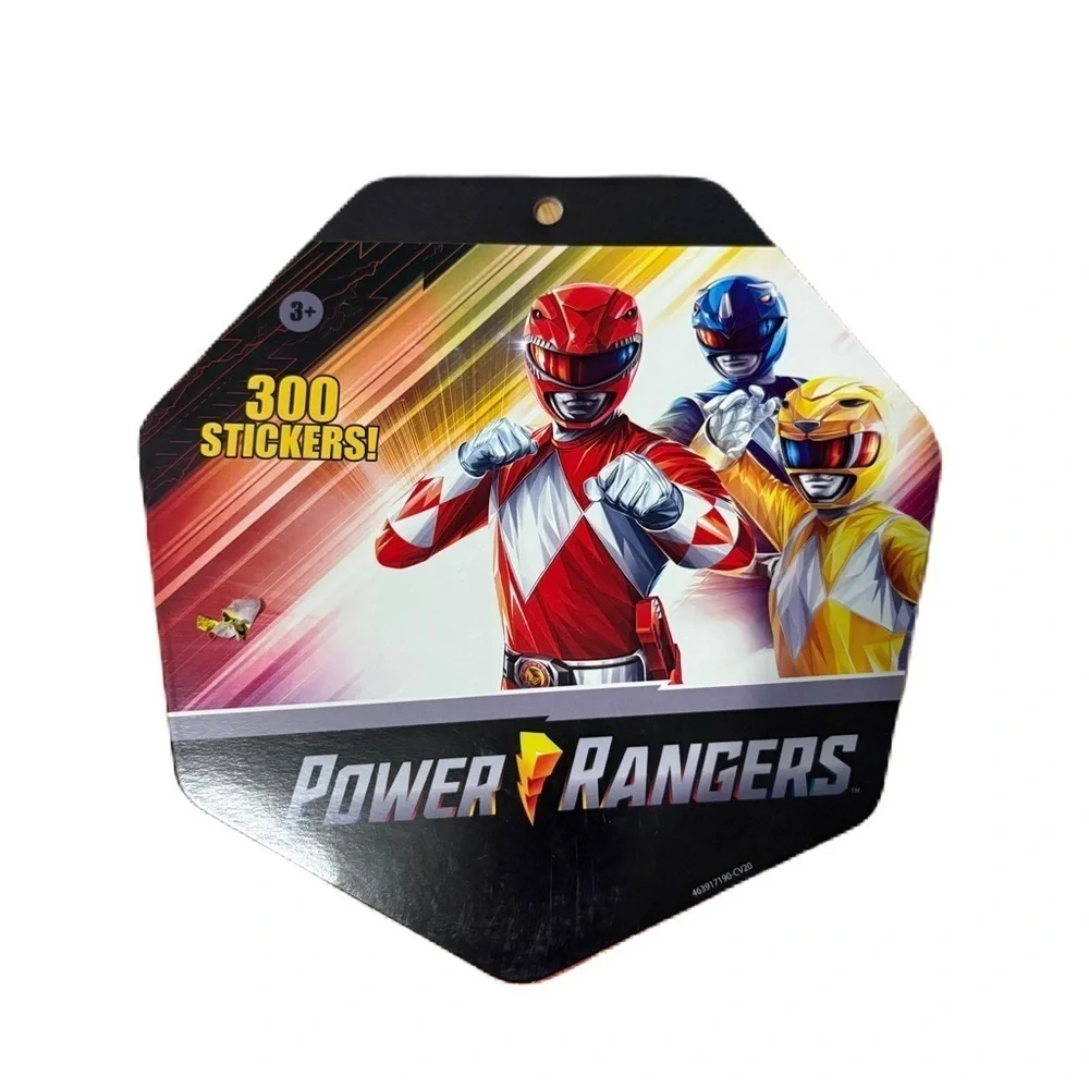 Power Rangers Sticker Pad - 8 x 8 Inches - 300 Stickers NEW